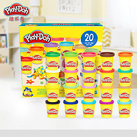 Play-Doh 培乐多 孩之宝培乐多playdoh橡皮泥彩虹20色罐套装彩泥粘土学生手工玩具