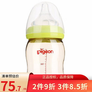 Pigeon 贝亲 经典自然实感系列 AA76 PPSU奶瓶 160ml 绿色 SS 0月+