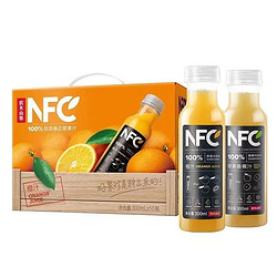 NONGFU SPRING 农夫山泉 NFC橙汁鲜果冷压榨100%果汁0添加苹果香蕉汁300ml10瓶