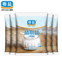 有券的上:YUEYAN 粤盐 无碘盐精制盐 500g*5袋