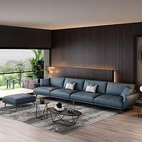 SHANGYU 尚御世家 新款意式科技布艺沙发组合小户型三人沙发简约现代公寓客厅小沙发