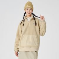 SKECHERS 斯凯奇 秋季运动卫衣漫步系列男女同款仿羊羔绒针织套头卫衣