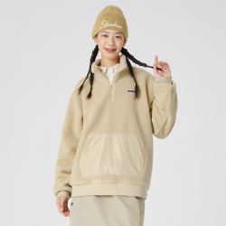 SKECHERS 斯凯奇 秋季运动卫衣漫步系列男女同款仿羊羔绒针织套头卫衣