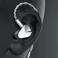 BGVP NS10 入耳式绕耳式圈铁有线耳机 遂空灰 3.5mm