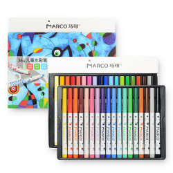 marco马可163036cb可水洗水彩笔36色