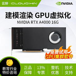 NVIDIA 英伟达 建模渲染专业显卡 RTX A4000  16G 工包