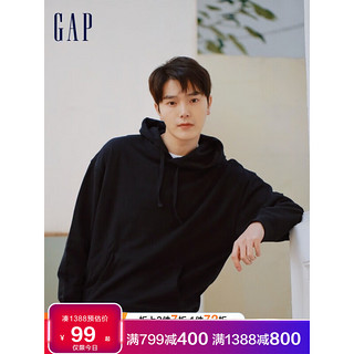 Gap 盖璞 雪糕系列 男女款连帽卫衣 826068 黑色 M