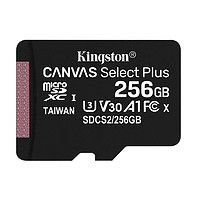 Kingston 金士顿 官旗 256g内存tf卡100MB/s 监控摄像头平板手机通用内存卡