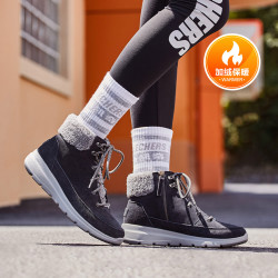 SKECHERS 斯凯奇 女靴雪地靴羊羔绒休闲马丁靴烟筒靴加绒秋冬尺码偏大