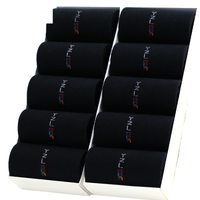 YUZHAOLIN 俞兆林 男士中筒袜套装 Y1T8Z20211 10双装 黑色