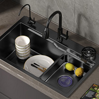 万域 厨房水槽单槽不锈钢洗菜盆