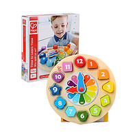 Hape 德国Hape积木时钟木制早教钟表模型数字宝宝时间启蒙益智拼图玩具