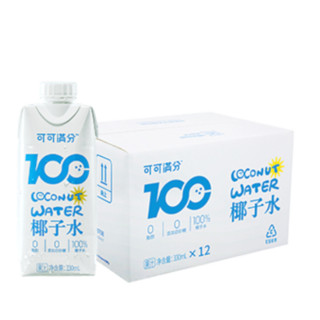 coco100 可可满分 椰子水 330ml*12瓶