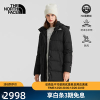 TheNorthFace北面高蓬鹅绒羽绒服女户外防风保暖22秋季上新|7QSR JK3/黑色 M/160