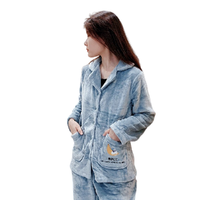 FENTENG 芬腾 女士家居服套装 J98141841 灰兰（月亮） S