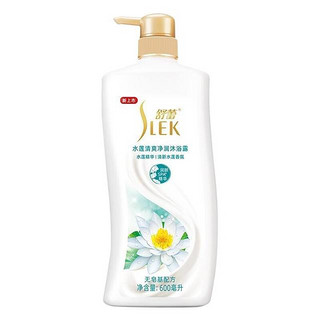 SLEK 舒蕾 洗护套装 (水莲清爽净润沐浴露600ml+蚕丝丝质顺滑去屑洗发露600ml)