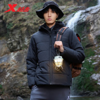 会员专享：XTEP 特步 男子运动连帽棉服 878429180133