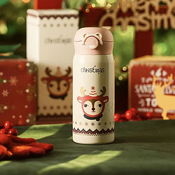 BEDDYBEAR 杯具熊 圣诞祥鹿小容量儿童成人通用萌趣创意随手保温杯