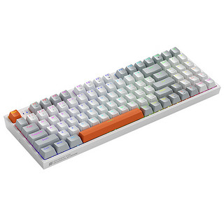 MACHENIKE 机械师 K500 94键 2.4G蓝牙 多模无线机械键盘 白色 环诺红轴 RGB