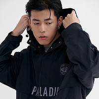 PALLADIUM 帕拉丁 新品男基础圆形LOGO梭织半开套头衫