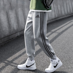 adidas 阿迪达斯 男裤新款简约时尚束脚裤健身训练运动裤针织长裤