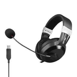 SALAR 声籁 E28 耳罩式头戴式动圈有线耳机 黑色 USB-A