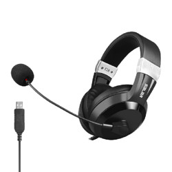 SALAR 声籁 E28 耳罩式头戴式动圈有线耳机 黑色 USB-A