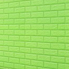 全品屋 环保3D砖纹墙贴 果绿色 70*77cm 10片装