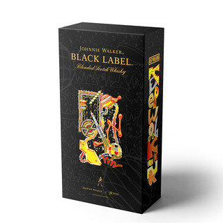 JOHNNIE WALKER 尊尼获加 12年 黑牌 调和 苏格兰威士忌 40%vol 700ml 航天文创联名礼盒