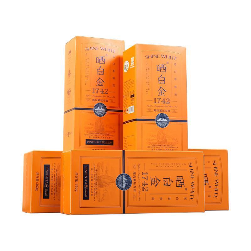 PINPINTEA 品品香晒白金1742陈皮老白茶360g*5盒【报价价格评测怎么样