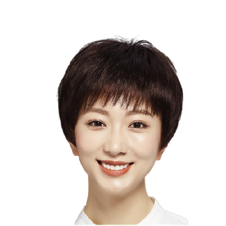 贝丝特 短直发手织顶心假发套