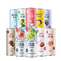 RIO 锐澳 洋酒  预调酒 鸡尾酒  微醺 330ml*10+气泡水*2  女生聚会