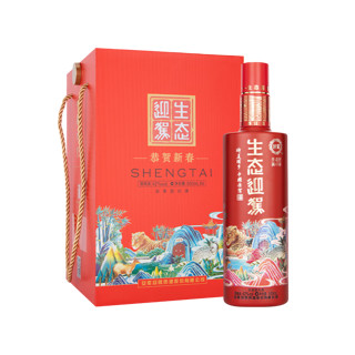 YJGJ 迎驾贡酒 plus会员:迎驾贡酒 浓香型 生态迎驾珊瑚红 42度500ml*4瓶