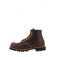 RED WING 红翼 8146 男士棕色复古系带工装靴