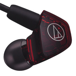 audio-technica 铁三角 LS200iS 入耳式动铁有线耳机 红色 3.5mm
