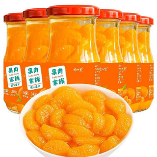 琼皇 橘子黄桃梨子罐头248g*6瓶