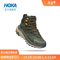 HOKA ONE ONE 男女款卡哈2中邦徒步鞋Kaha 2 GTX皮革减震防水支撑 流沙色/蛋酒色-男女款 42.5/270mm 44/280mm 深墨绿/镭射黄-男