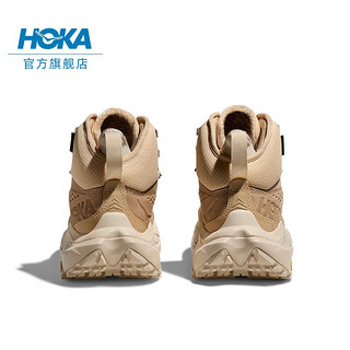 HOKA ONE ONE 男女款卡哈2中邦徒步鞋Kaha 2 GTX皮革减震防水支撑 流沙色/蛋酒色-男女款 42.5/270mm 42/265mm 流沙色/蛋酒色-男女款