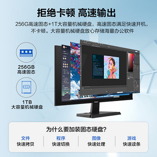 Haier 海尔 天越K7-M12Pr  16G 1T+256G SSDwin11)27英寸