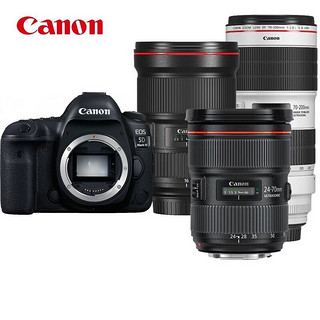 Canon 佳能 EOS 5D Mark IV 全画幅 单反相机（EF大三元镜头套装）含512G卡+滤镜+双肩包+炭纤维三脚架等