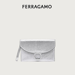 Salvatore Ferragamo 菲拉格慕 女士银色羊皮革手包 0745076