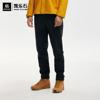KAILAS 凯乐石 加绒软壳裤 男款秋冬加厚保暖微弹防风透气登山长裤 KG2239708 黑色 M