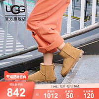 UGG2022秋冬女士雪地靴平底短靴防泼水纯色经典迷你靴 1115030