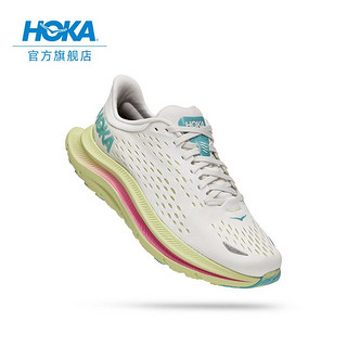 HOKA ONE ONE 男女鞋卡瓦纳公路跑步鞋Kawana透气减震耐磨新款 香槟白/蝴蝶绿-女 38.5/240mm