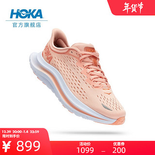 HOKA ONE ONE 男女鞋卡瓦纳公路跑步鞋Kawana透气减震耐磨新款 桃粉 / 贝壳橘-女 36/220mm