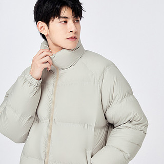 Semir 森马 羽绒服男2022冬季新款轻暖宽松保暖防水外套休闲风面包轻薄潮