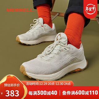 MERRELL迈乐经典越野跑鞋男MOAB FLIGHT系带轻便防滑耐磨徒步鞋J066781 J066781 白色 44