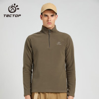TECTOP 探拓 抓绒衣 秋冬款男女拉链立领打底衫加厚保暖套头卫衣
