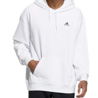 adidas 阿迪达斯 Label Hoodie 中性运动卫衣 IB2710 白色 XL