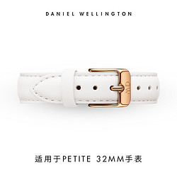 Daniel Wellington 丹尼尔惠灵顿 DanielWellington）DW原装表带14mm皮带玫瑰金针扣女款DW00200161（适用于32mm表盘系列）